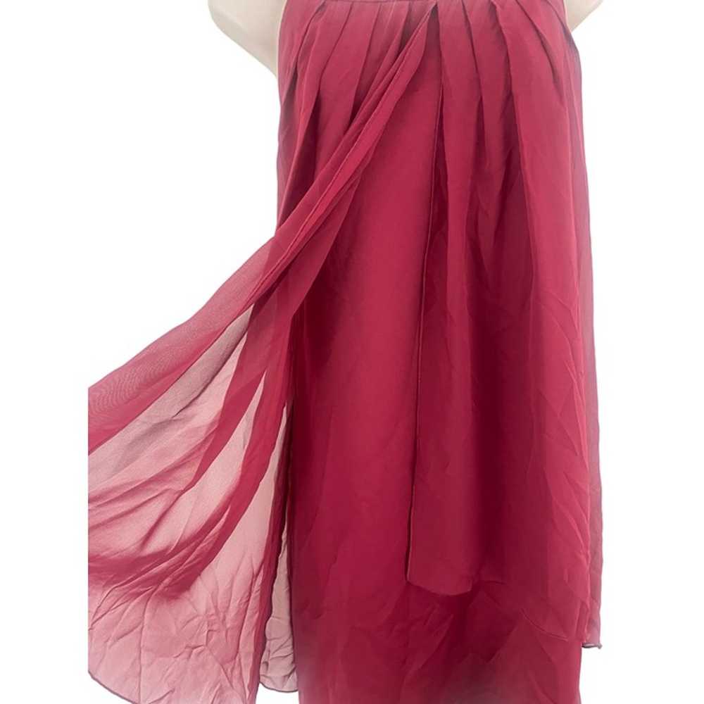 Size 20W 2X DARK RED EMBELLISHED CHIFFON FLYAWAY … - image 4