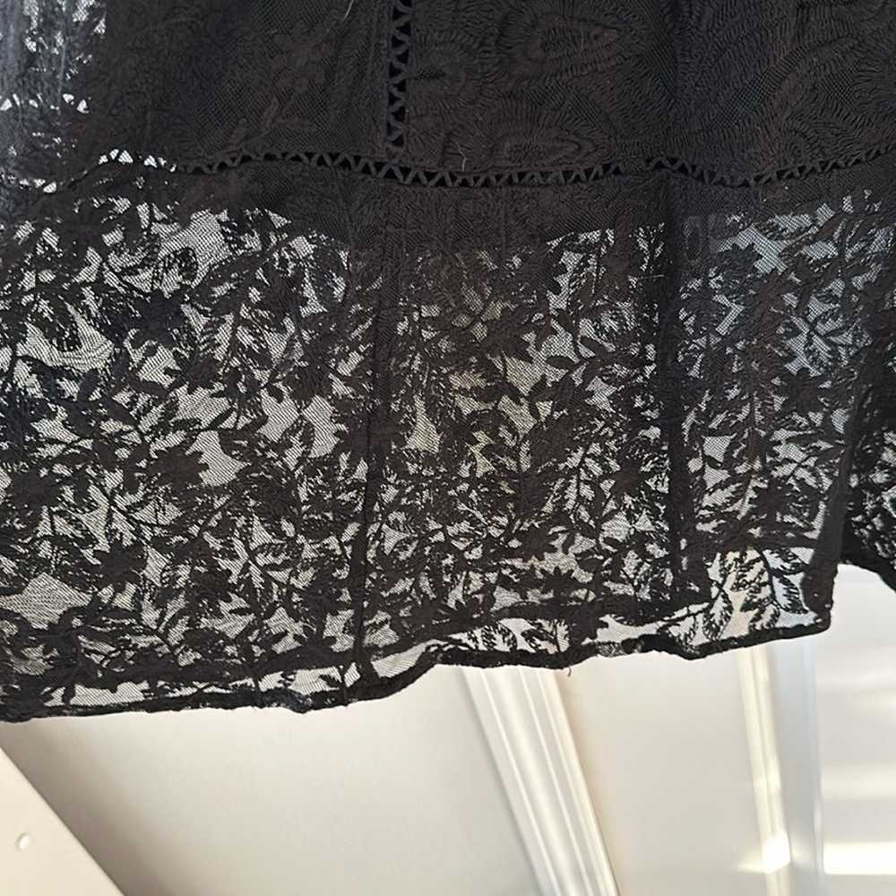 Free People Laure Black Lace Midi Dress - image 6