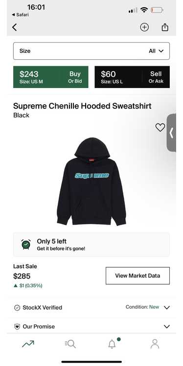 Supreme Supreme chenille hoodie