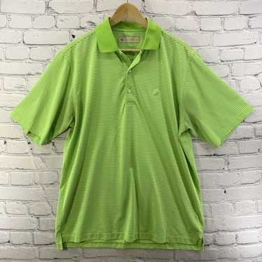 Vintage Donald Ross Polo Shirt Mens Sz M Green Wh… - image 1