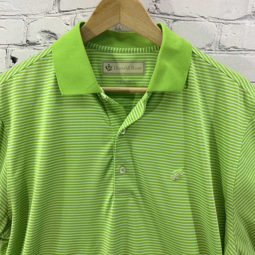 Vintage Donald Ross Polo Shirt Mens Sz M Green Wh… - image 2