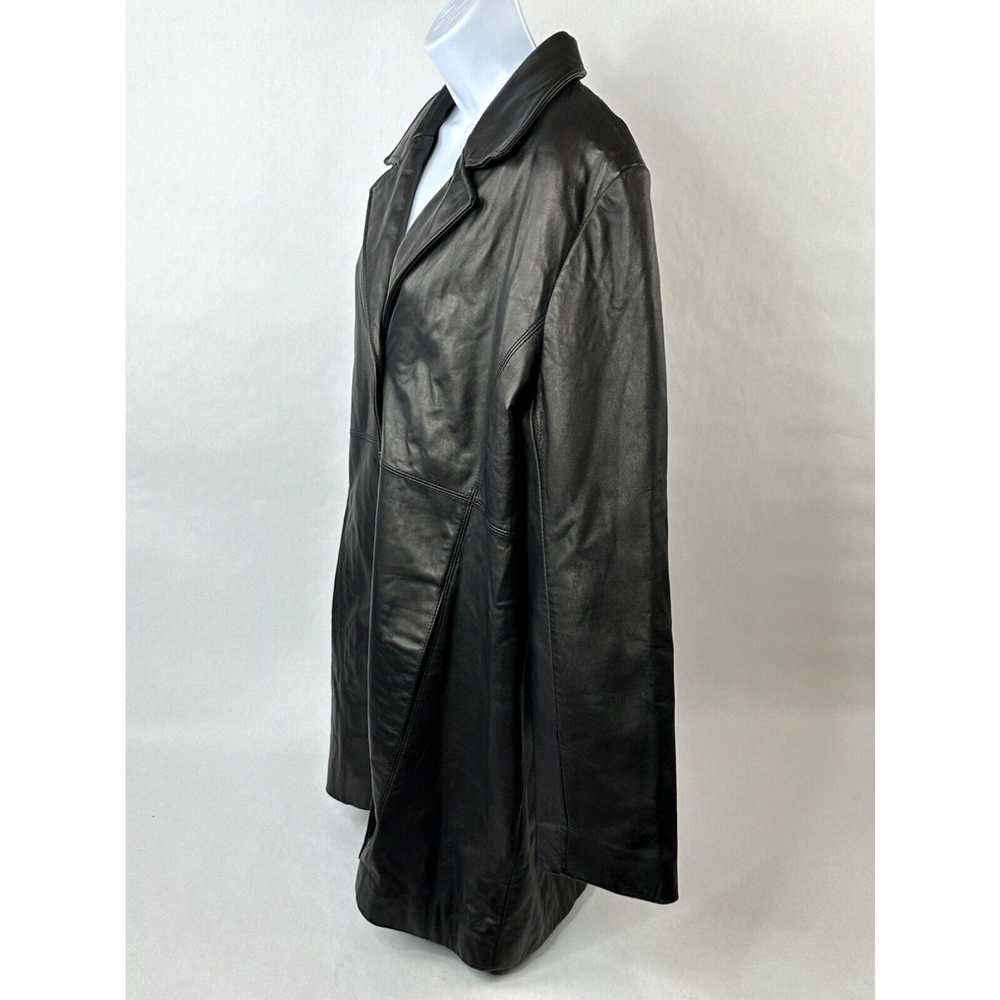 Vintage Wilsons Leather Jacket Womens XL Black Pe… - image 2