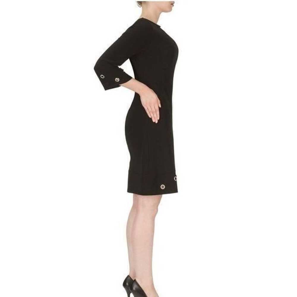 Joseph Ribkoff Black A Line Dress With Crystal Be… - image 2