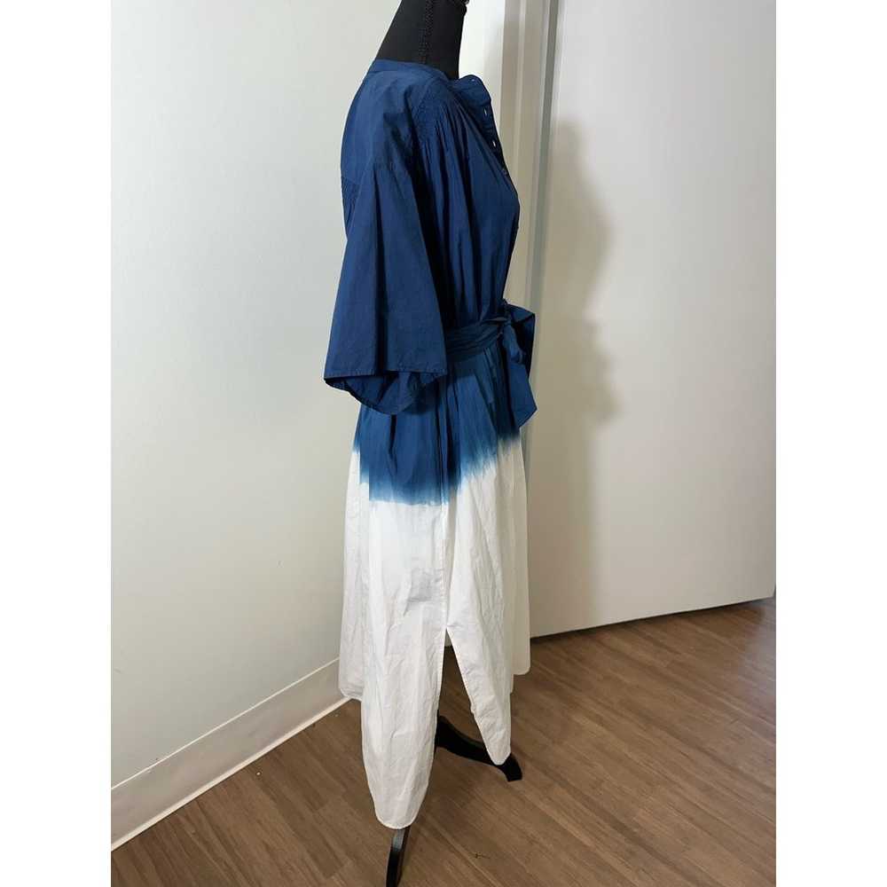 Apiece Apart Blue White Ombre Tie Waist Tunic Mid… - image 2