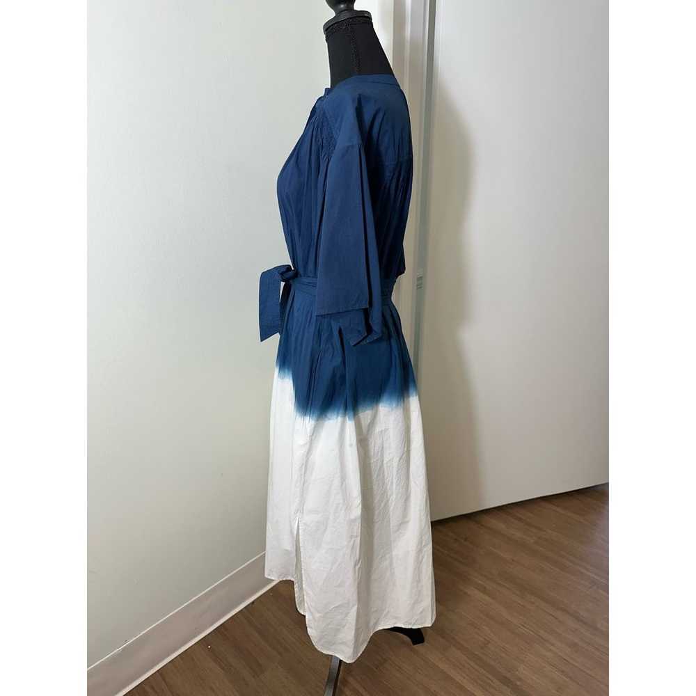 Apiece Apart Blue White Ombre Tie Waist Tunic Mid… - image 4
