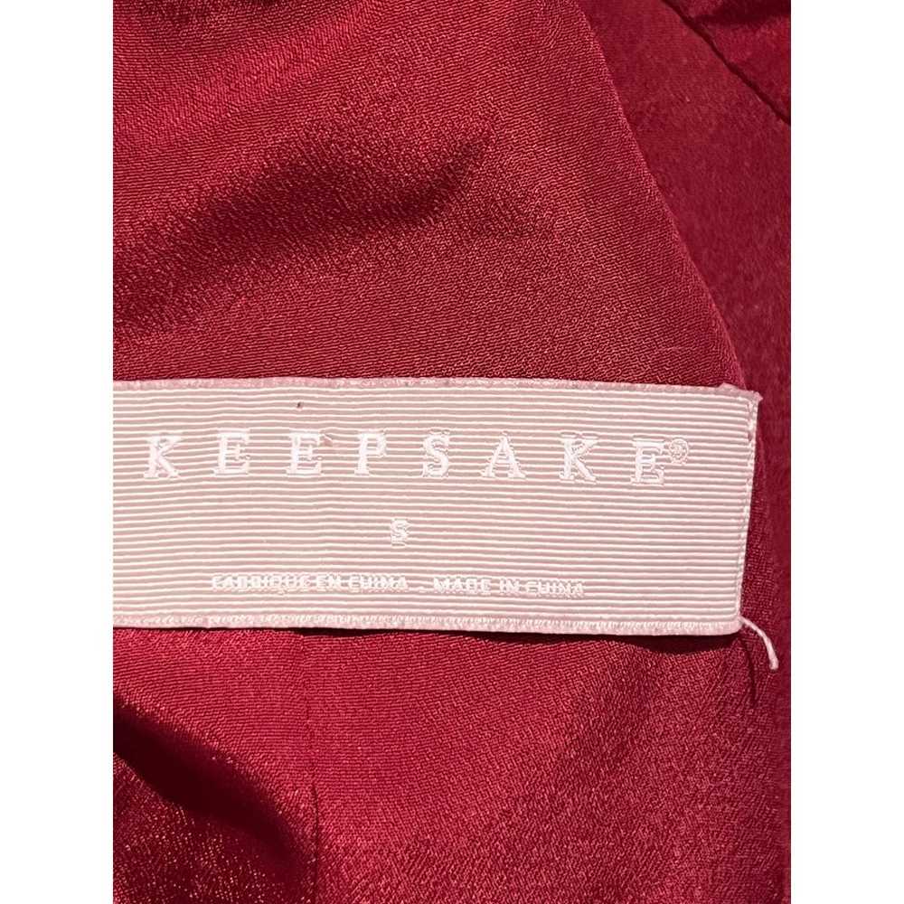 Keepsake Cranberry High Neck Sleeveless Cutout La… - image 7