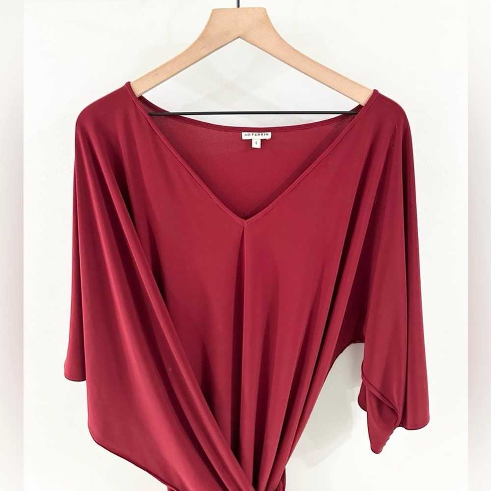 Abi Ferrin 5 Way Nikki Dress Burgundy Red Size Sm… - image 3