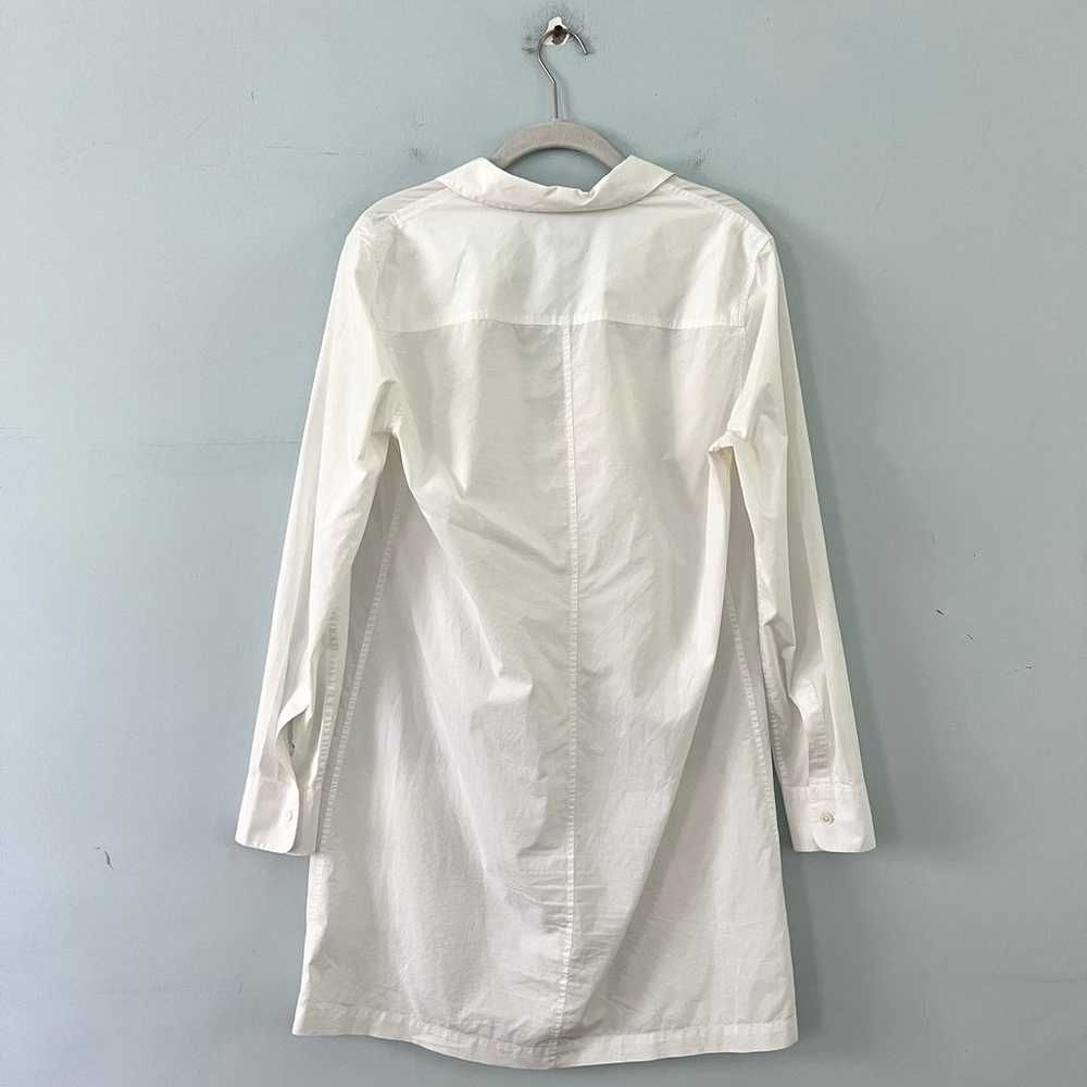 Equipment Femme Knox Lace Up White Cotton Mini Tu… - image 5