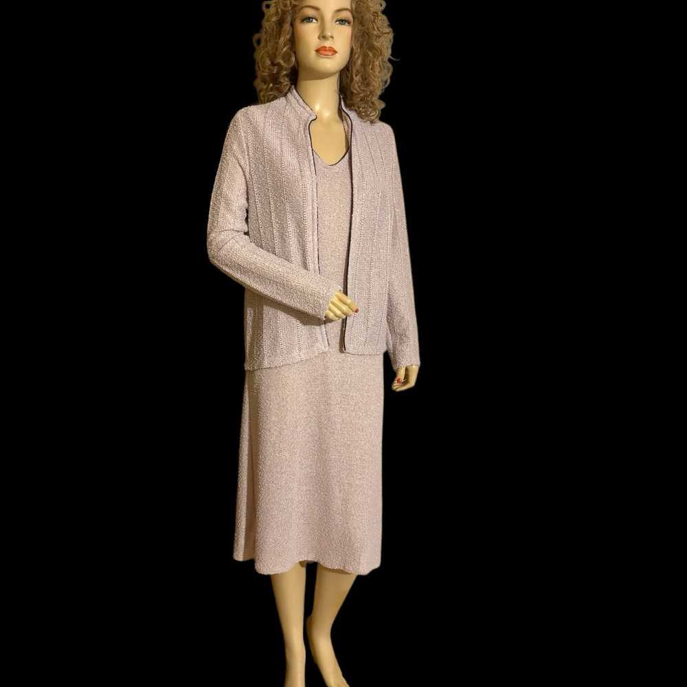 Vintage Ronnie Heller MJ Lavender Dress Suit Set … - image 1