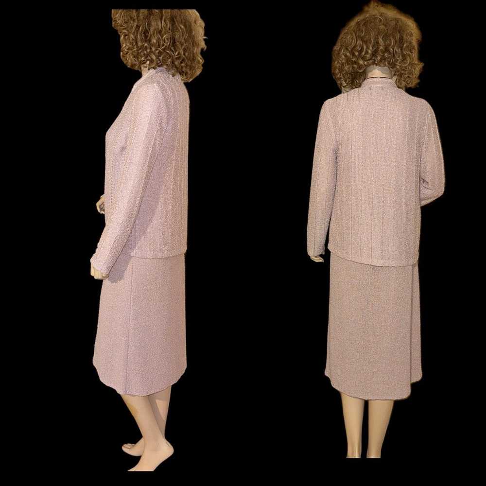 Vintage Ronnie Heller MJ Lavender Dress Suit Set … - image 3