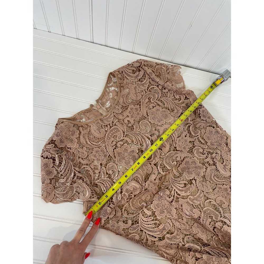 May Queen Tan Lace Overlay Midi Mother of the Bri… - image 7