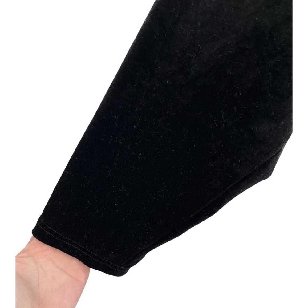 City Chic Dress Clare black faux wrap velvet size… - image 2