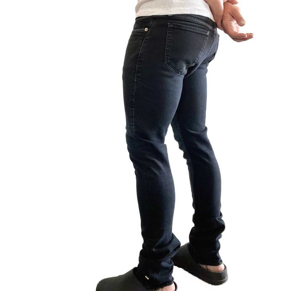 Mr. Completely Black Side Zip Skinny Jeans - image 3