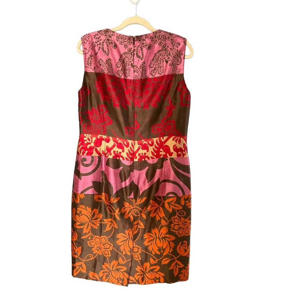 Carlisle 100% Silk Bodycon Dress Sleeveless Color… - image 2