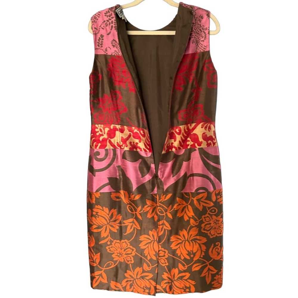 Carlisle 100% Silk Bodycon Dress Sleeveless Color… - image 3