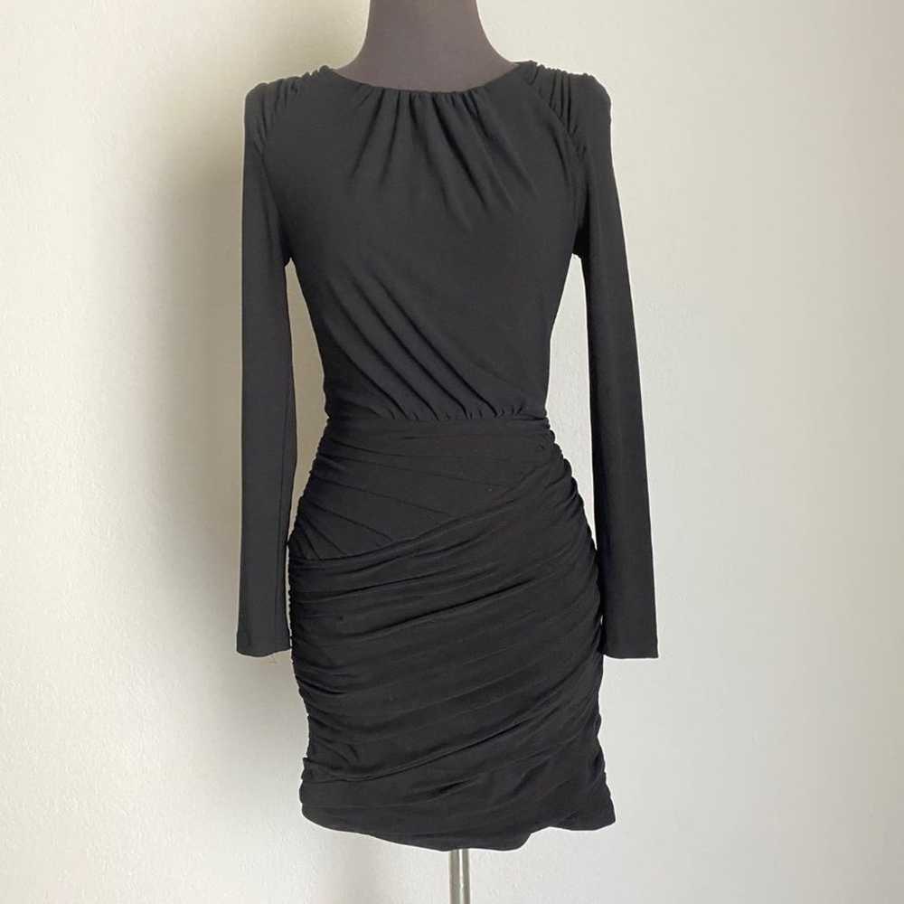 Zara sz XS black formal sheath mini cocktail part… - image 1