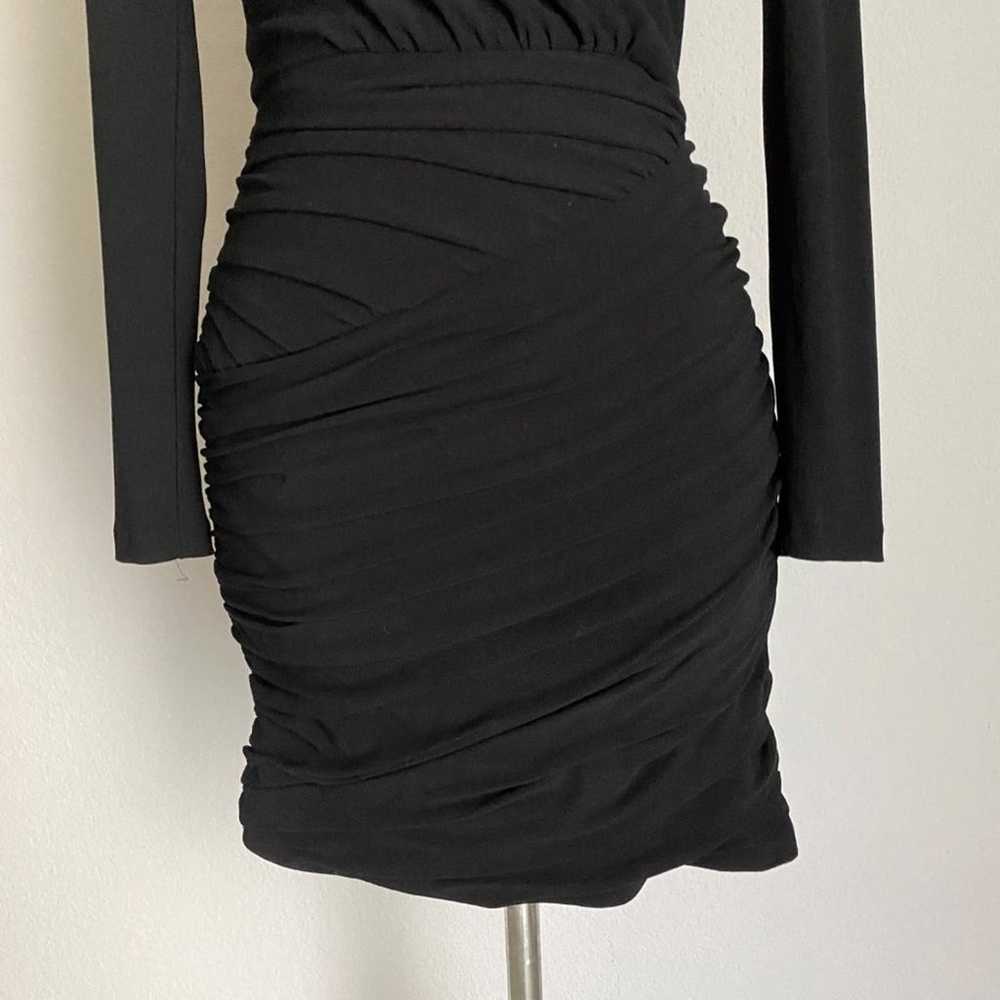 Zara sz XS black formal sheath mini cocktail part… - image 2
