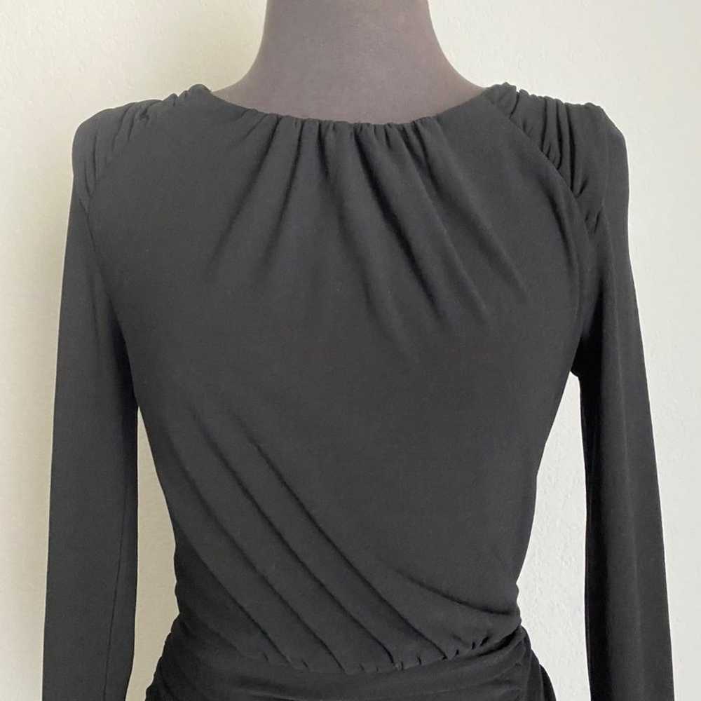 Zara sz XS black formal sheath mini cocktail part… - image 3