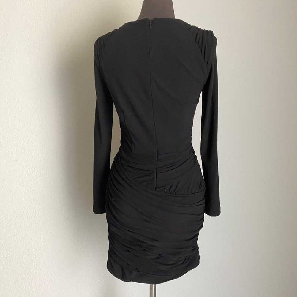 Zara sz XS black formal sheath mini cocktail part… - image 5