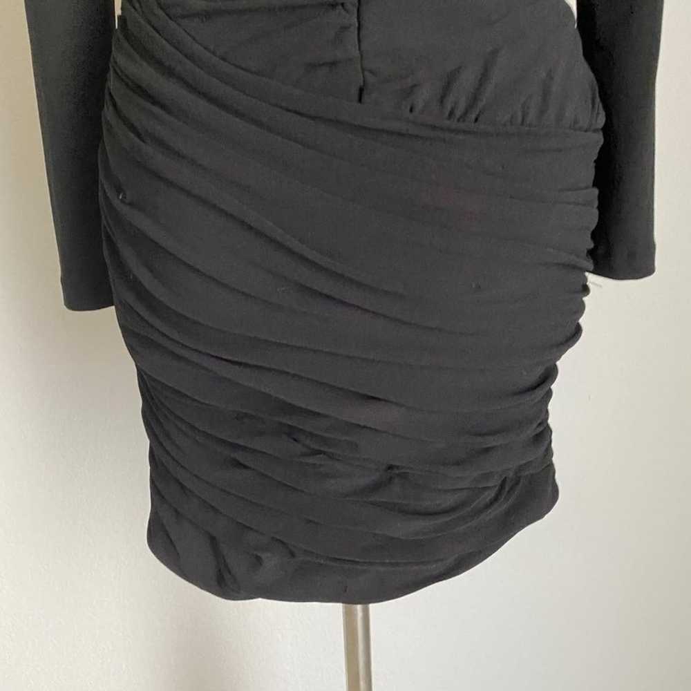 Zara sz XS black formal sheath mini cocktail part… - image 7
