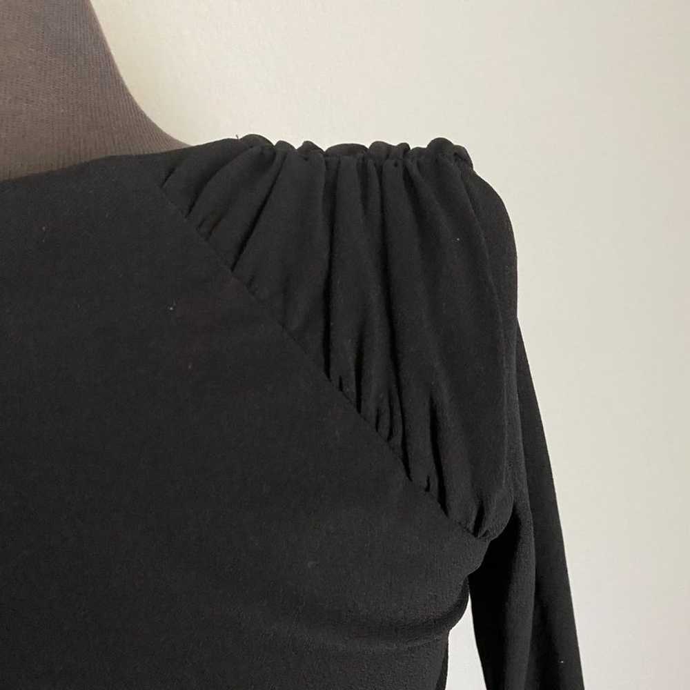 Zara sz XS black formal sheath mini cocktail part… - image 8
