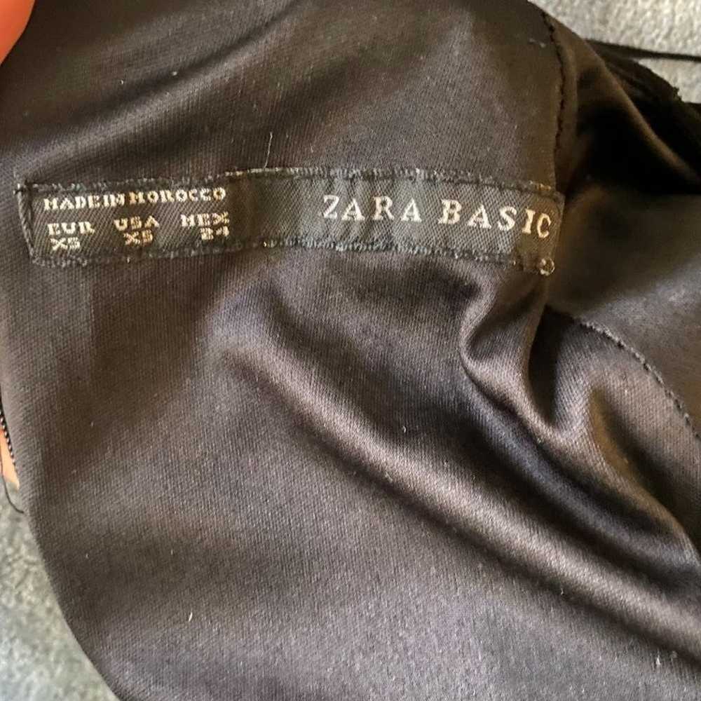 Zara sz XS black formal sheath mini cocktail part… - image 9