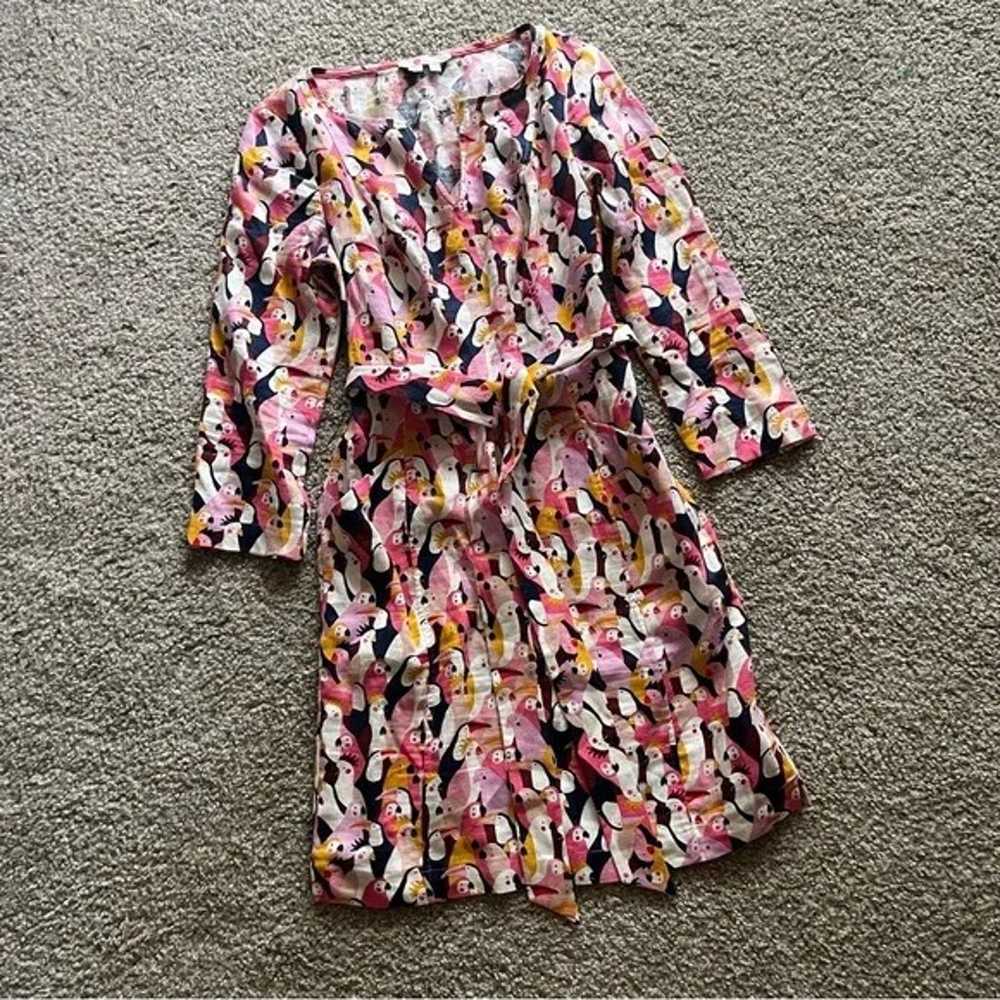 Boden Kelsey Parrot Linen Dress - image 3