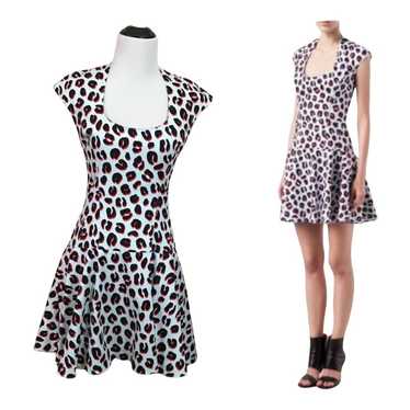 Veronica Beard Blue Leopard Print Dress - 2