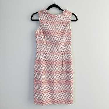 Boden pink & white geometric printed Martha dress… - image 1