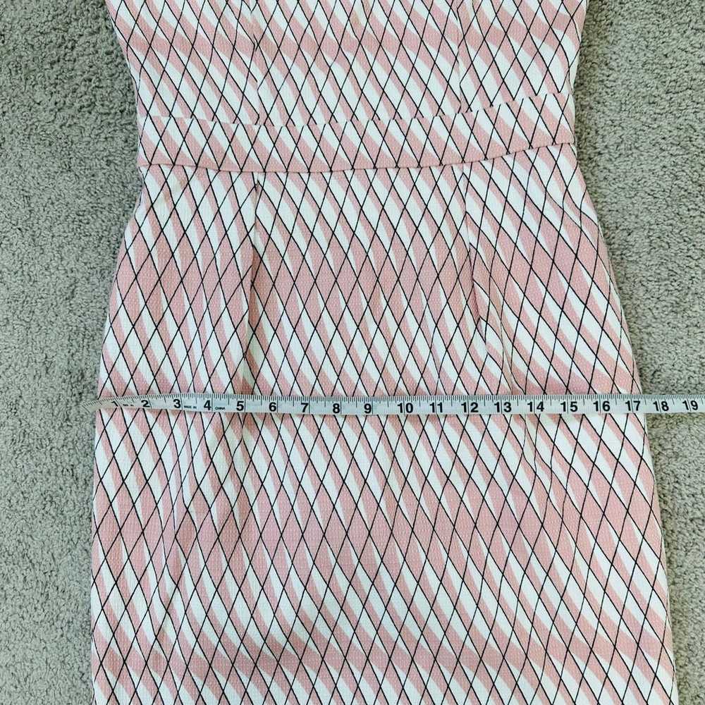 Boden pink & white geometric printed Martha dress… - image 8
