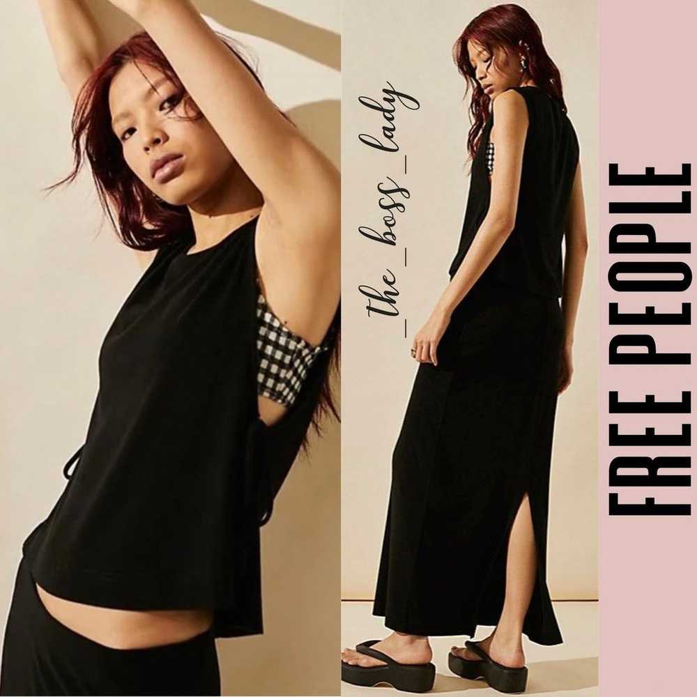 Free People maxi skirt and top set Medium boho sp… - image 2