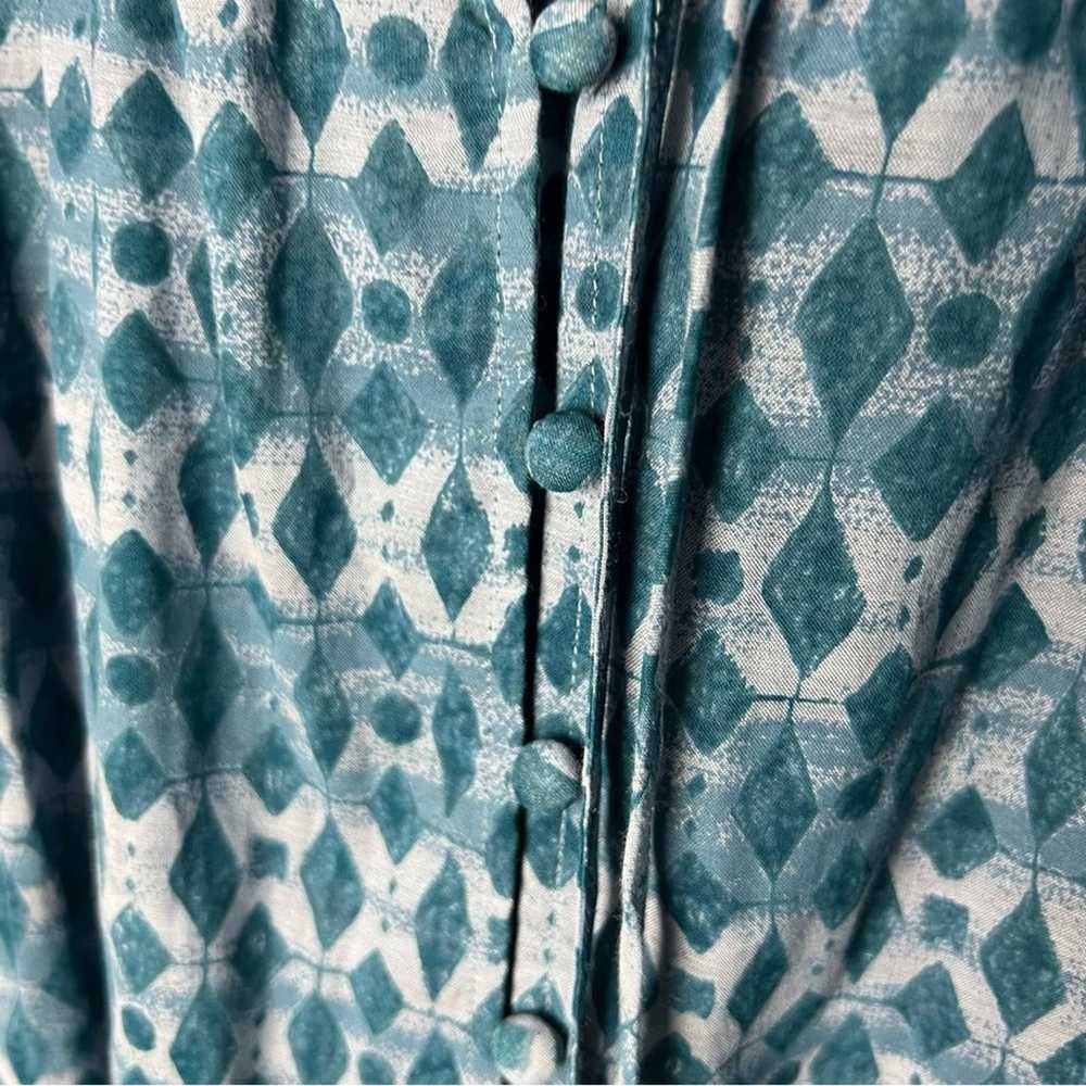 Anthropologie Calanthe Mini Shirt Dress in Blue P… - image 11
