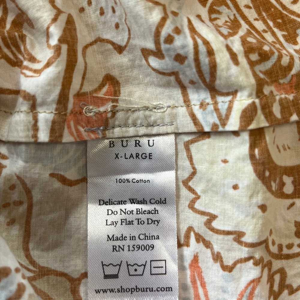 Buru Dress Mini Button Up  100% Cotton Size XL - image 6