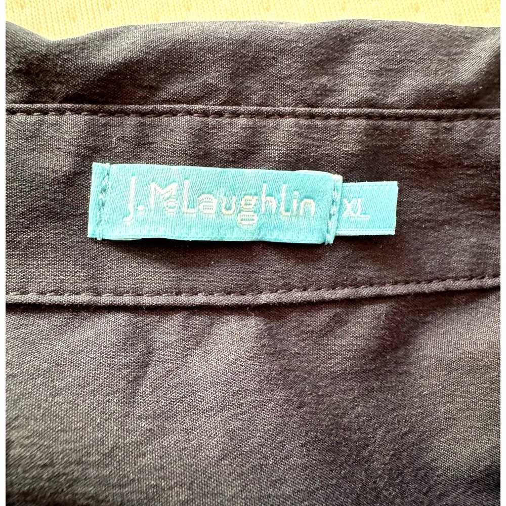 J. McLaughlin Cotton Shirtdress Size XL (preppy o… - image 4