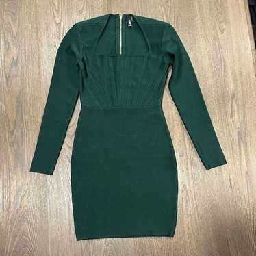 NWOT Marciano Guess Emerald Green Bandage Dress S… - image 1