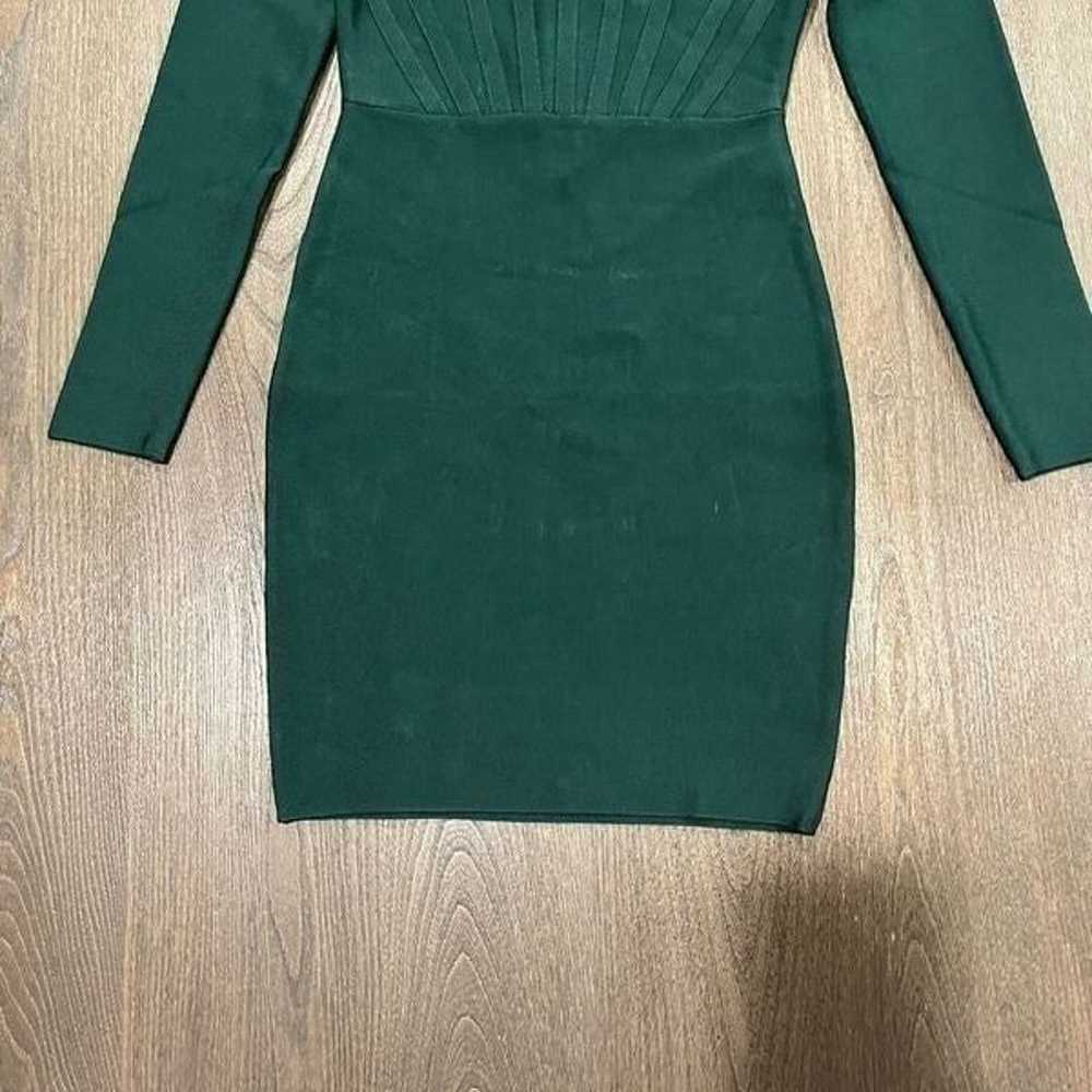 NWOT Marciano Guess Emerald Green Bandage Dress S… - image 2