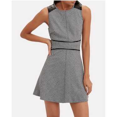 10 Crosby Derek Lam Houndstooth Mini Dress With L… - image 1