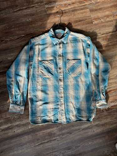 The Real McCoy's 8HU OMBRE CHECK SUMMER FLANNEL SH