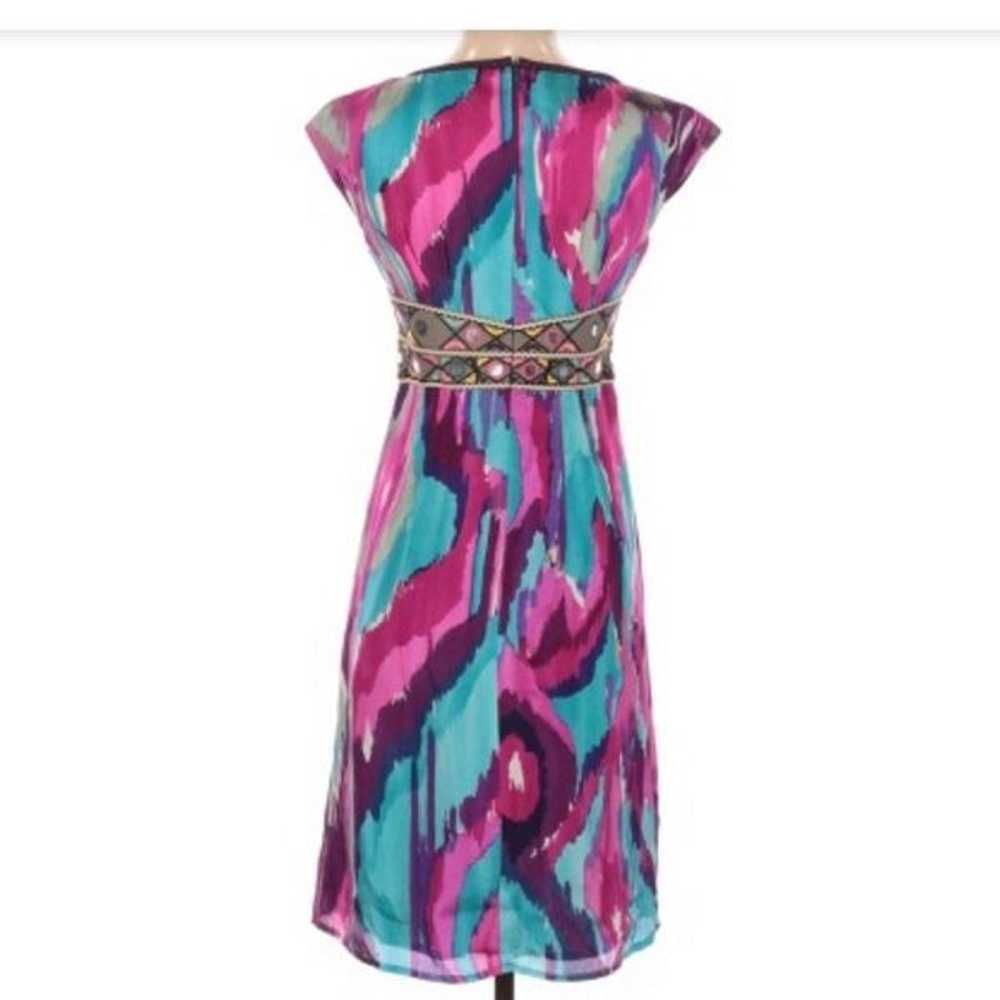 Nanette Lepore Colorful Silk Dress Size - image 2