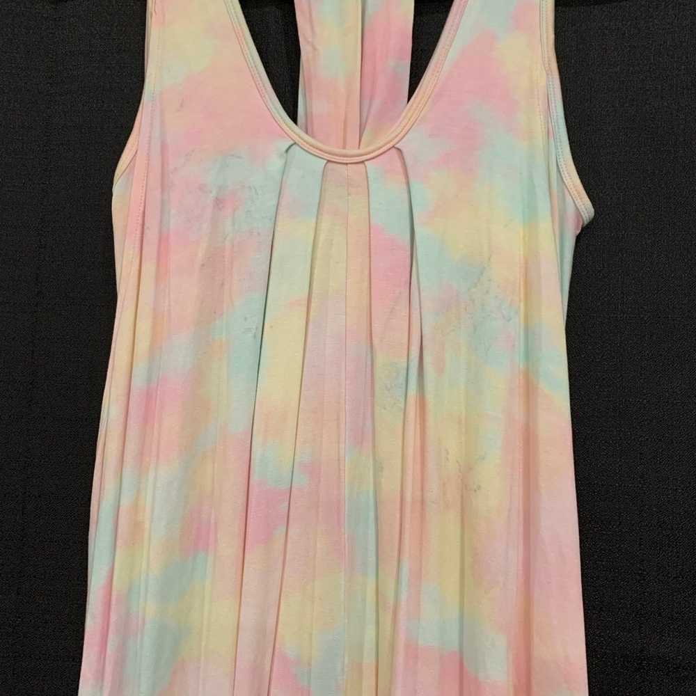 Latched mama cotton candy tie dye petite romper - image 3
