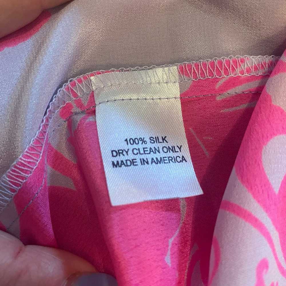 Amanda Uprichard Women's size Small 100% Silk Pin… - image 3