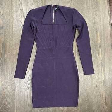 NWOT Marciano Guess Purple Bandage Dress Size M