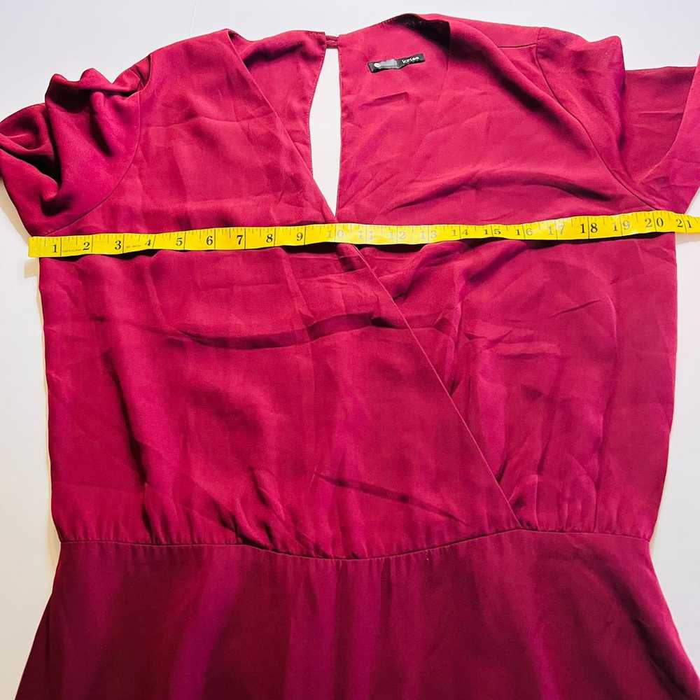 Krisa Dress Maxi Long Sleeve Ruffle Size Large Bu… - image 10