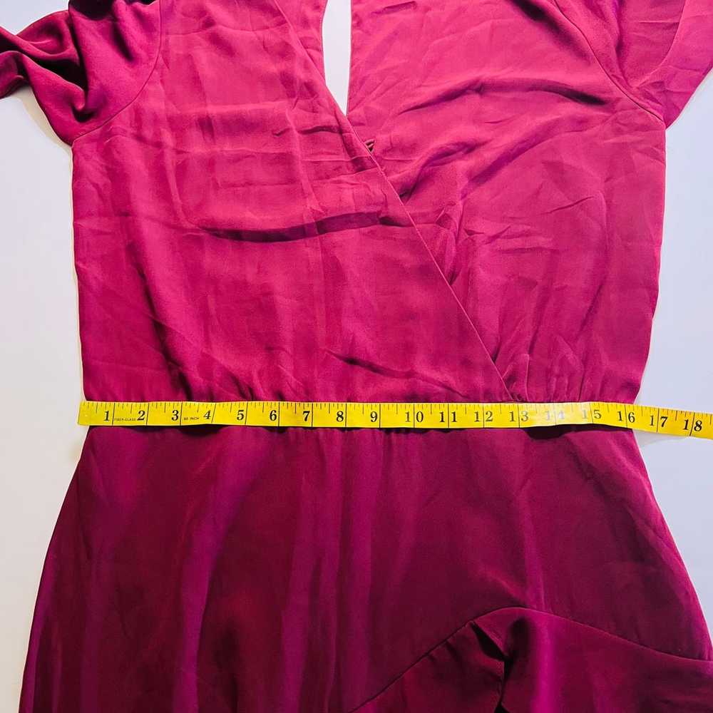 Krisa Dress Maxi Long Sleeve Ruffle Size Large Bu… - image 11