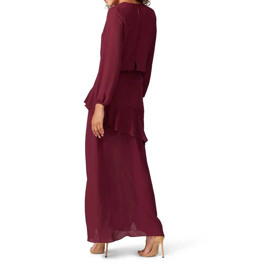 Krisa Dress Maxi Long Sleeve Ruffle Size Large Bu… - image 4