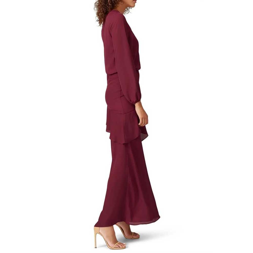 Krisa Dress Maxi Long Sleeve Ruffle Size Large Bu… - image 6
