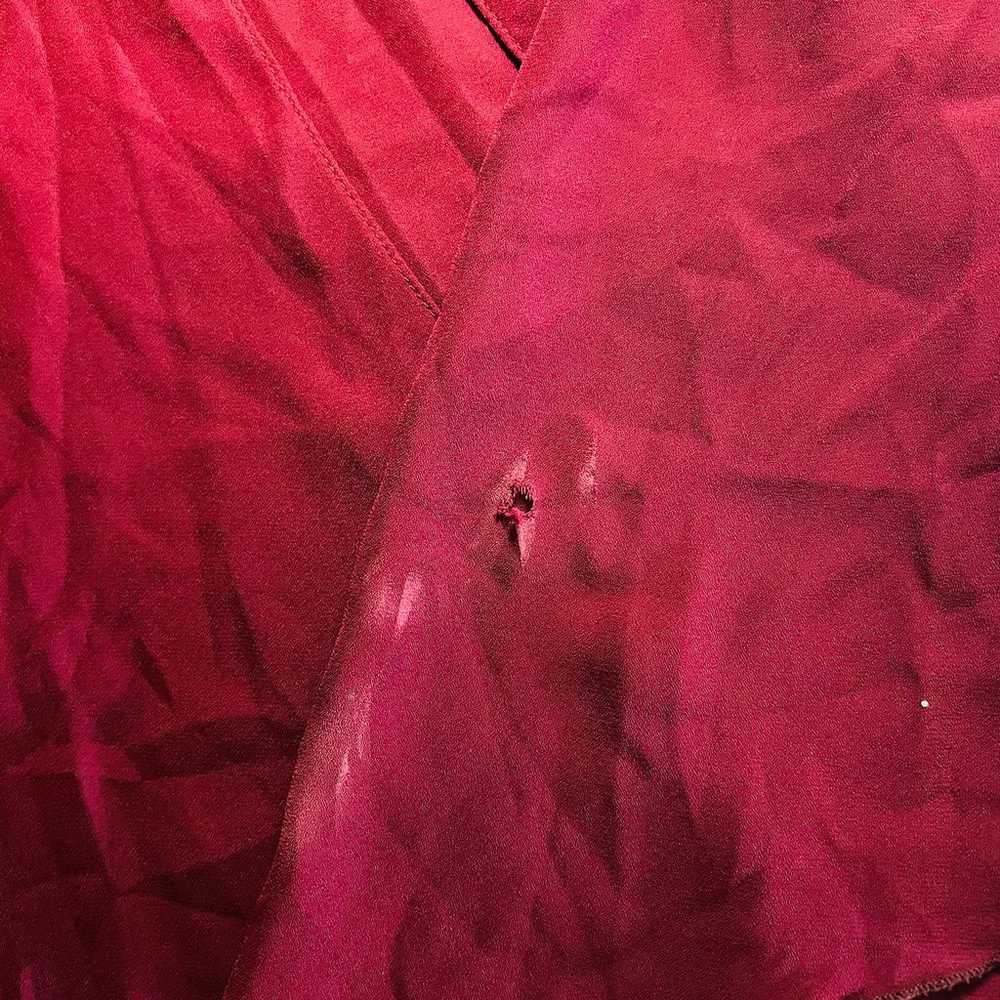 Krisa Dress Maxi Long Sleeve Ruffle Size Large Bu… - image 7