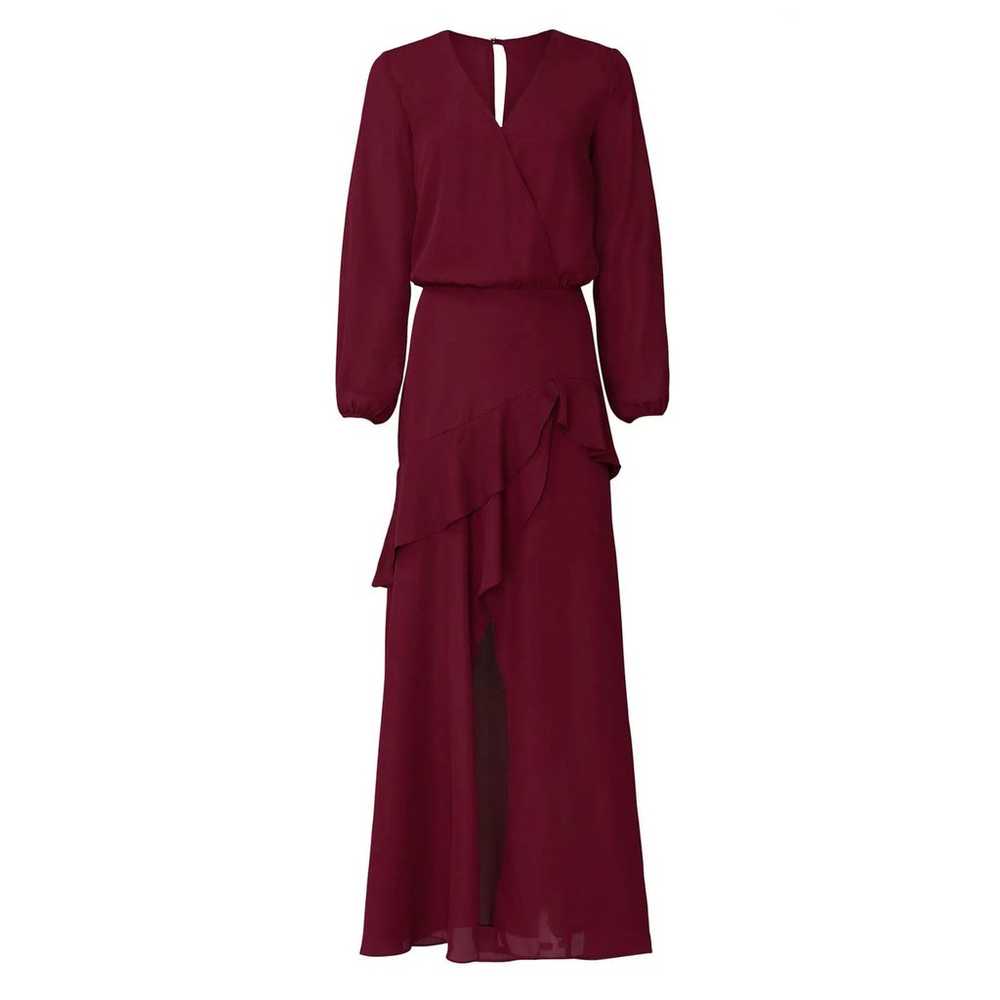 Krisa Dress Maxi Long Sleeve Ruffle Size Large Bu… - image 8
