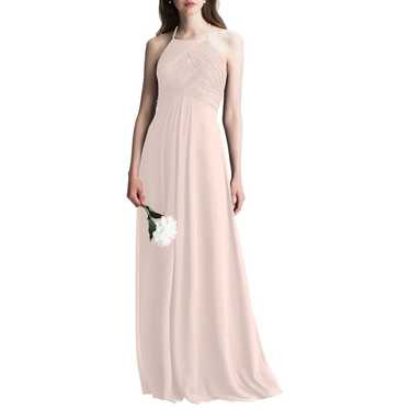 #Levkoff Halter Chiffon A-Line Gown Size 8