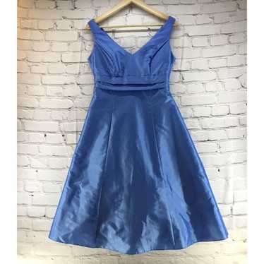 Vintage David’s Bridal Formal Dress Powder Blue W… - image 1